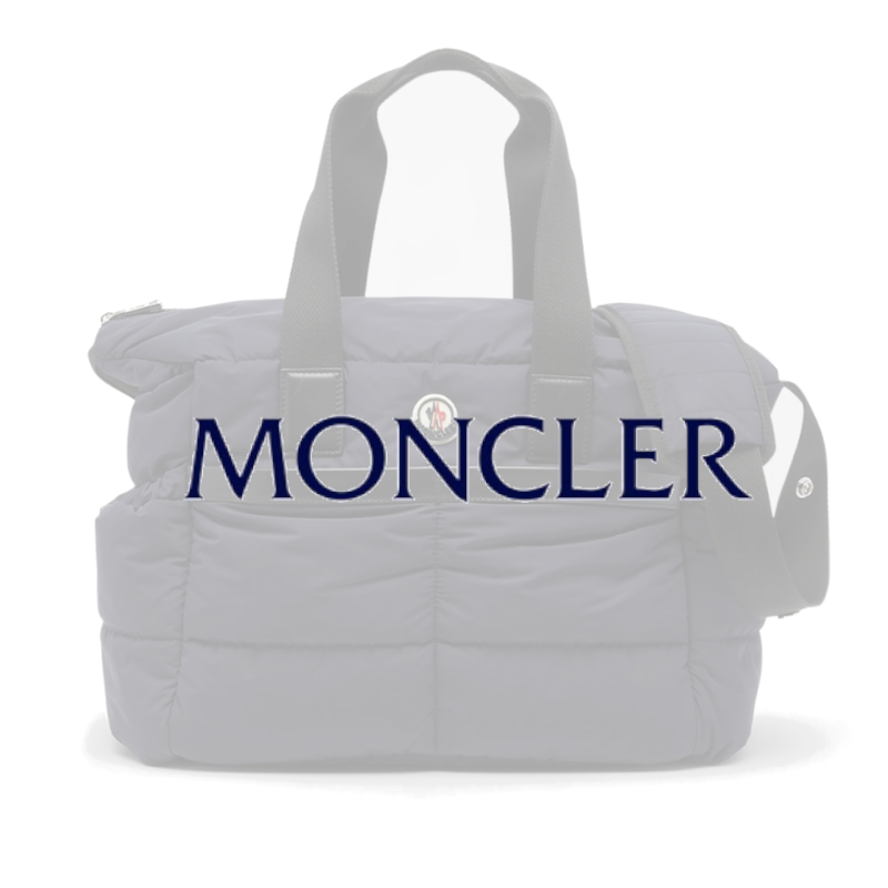 モンクレール めちゃ可愛いマザーズバッグ ラージバッグ ホワイト New 関税込 MONCLER 2Way マザーズバッグ パパもOK (MONCLER/マザーズ