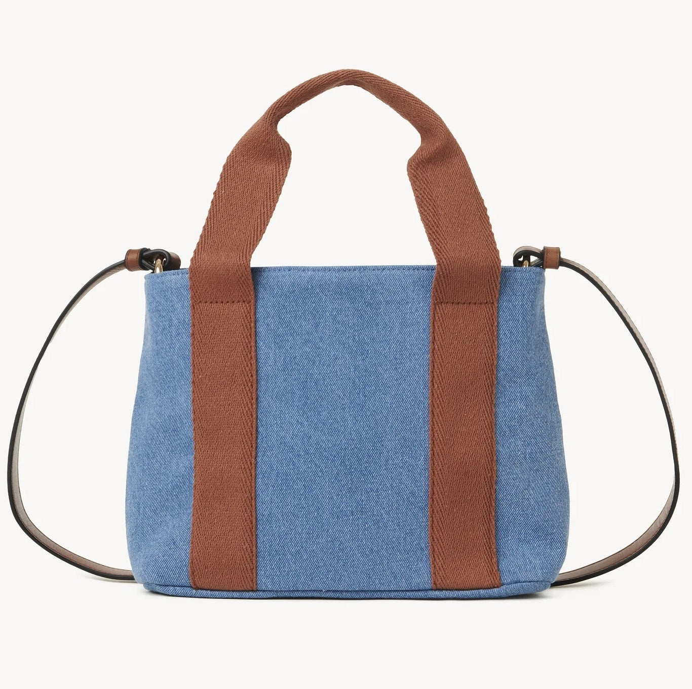 【お取り寄せ】『Chloe』クロエ デニム バイカラー ミニトートバッグ ショルダー付