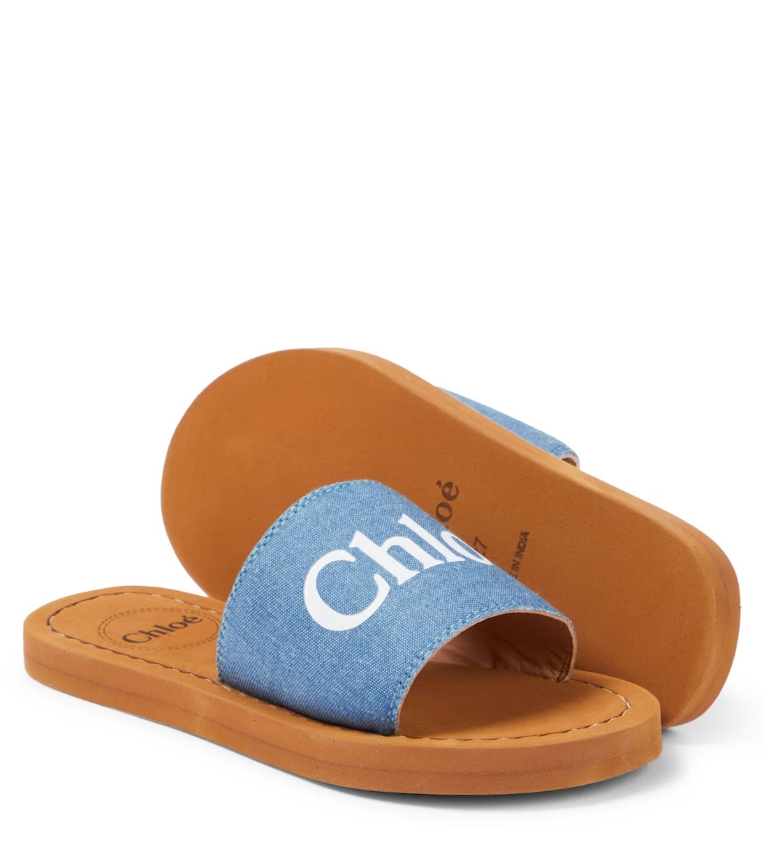 『Chloe』クロエ ロゴ デニム サンダル