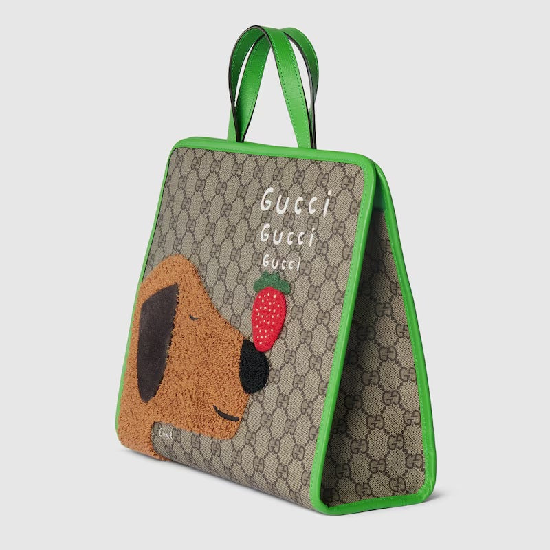『GUCCI』ドッグ&ストロベリー モチーフ トートバッグ ID: P10088G