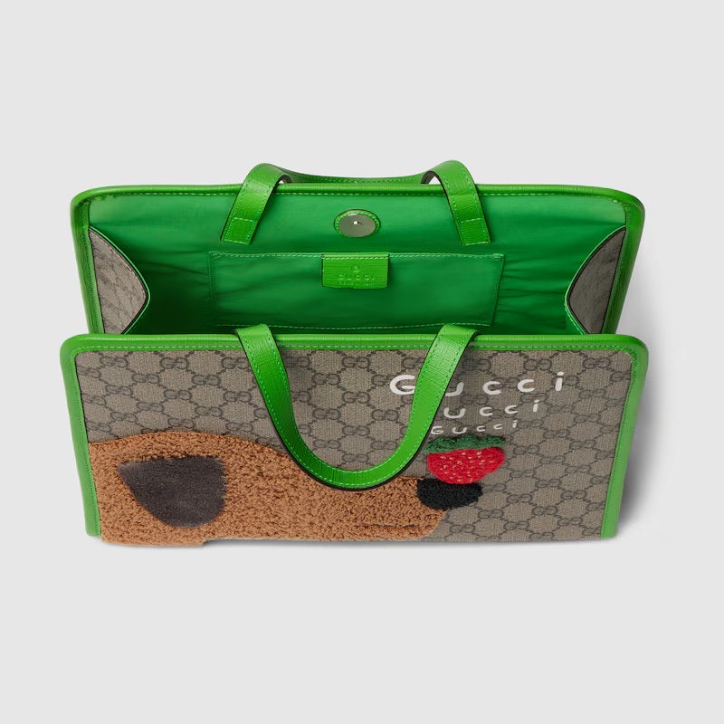 『GUCCI』ドッグ&ストロベリー モチーフ トートバッグ ID: P10088G