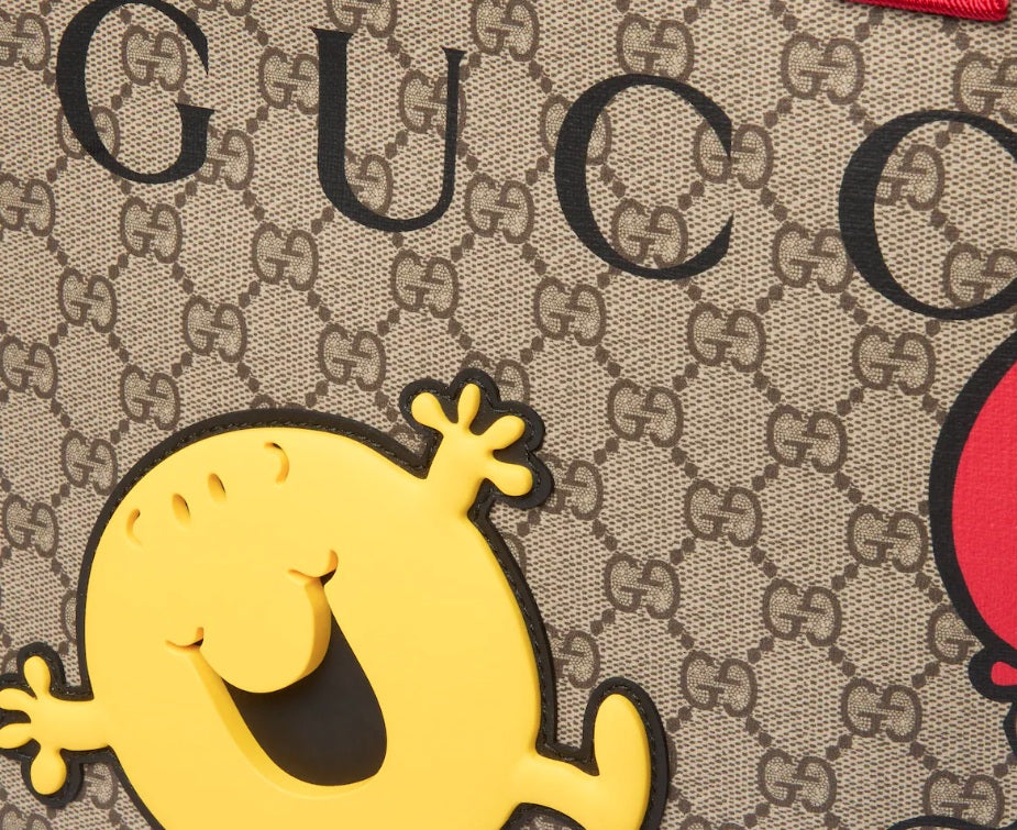 【お取り寄せ】『GUCCI』"Mr. Happy" プリント トートバッグ ID: P10109G