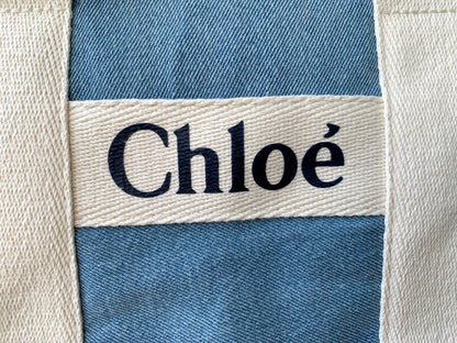 『Chloe』クロエ  ロゴ   デニム    ミニトートバッグ ショルダー付
