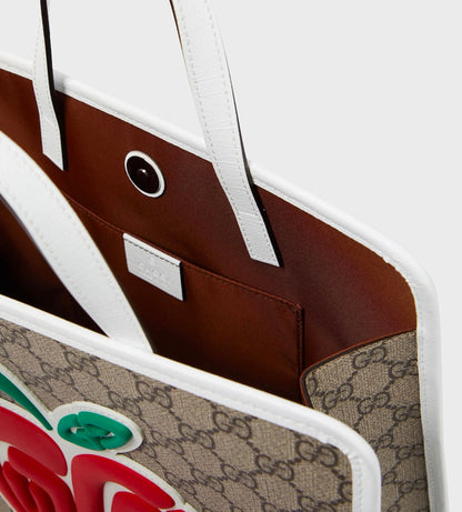 【お取り寄せ】『GUCCI』リンゴモチーフ GG トートバッグ ＜要在庫確認＞