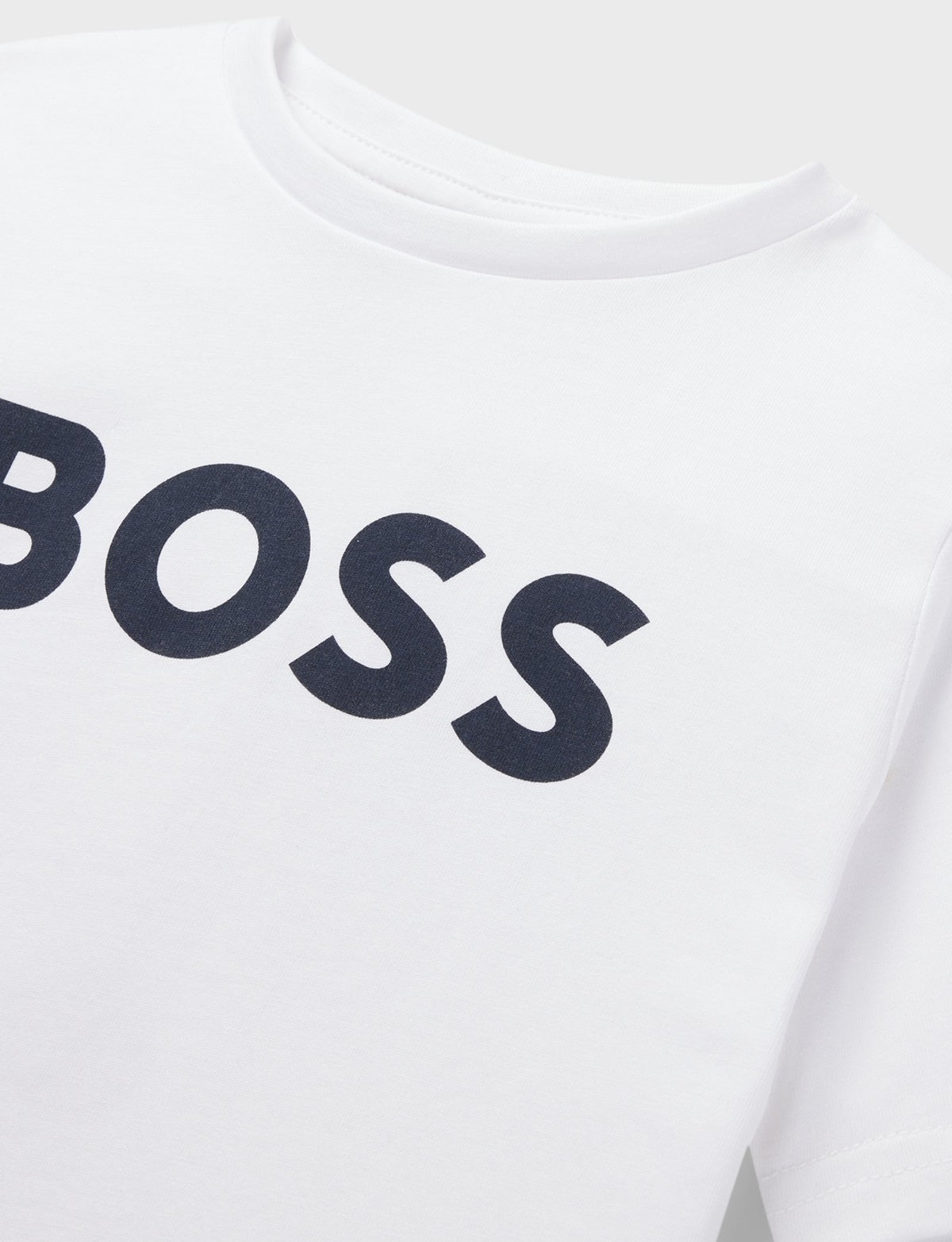 【お取り寄せ】『BOSS』ロゴ プリント Tシャツ White  ID: P100064BO