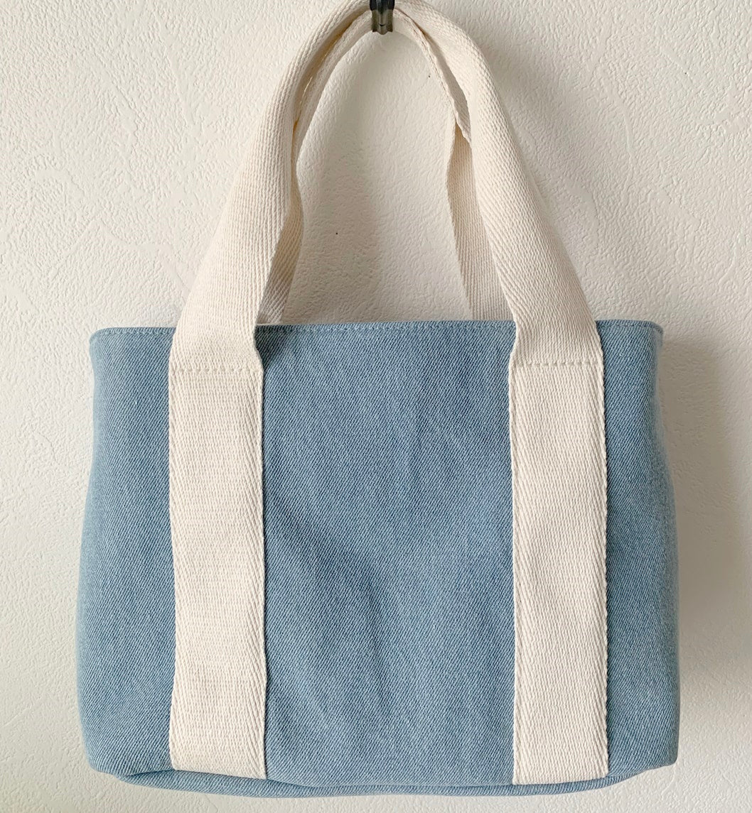 『Chloe』クロエ  ロゴ   デニム    ミニトートバッグ ショルダー付