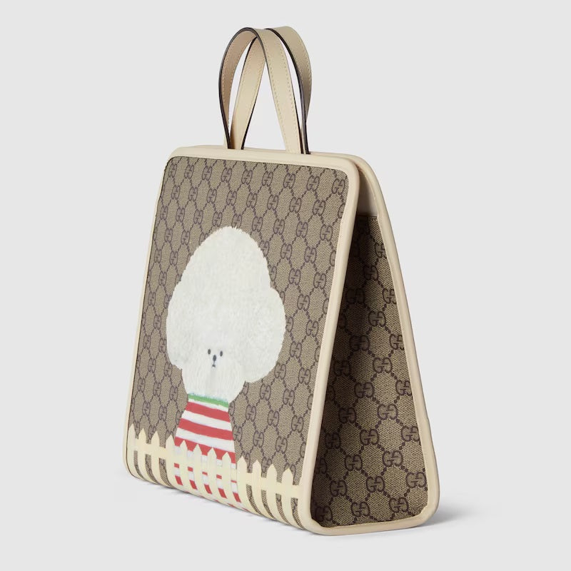 『GUCCI』キム・スンヨン ドッグ プリント GG トートバッグ