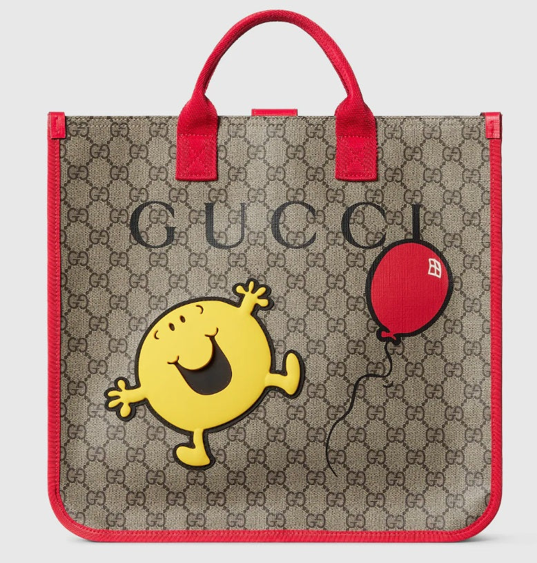 【お取り寄せ】『GUCCI』"Mr. Happy" プリント トートバッグ ID: P10109G