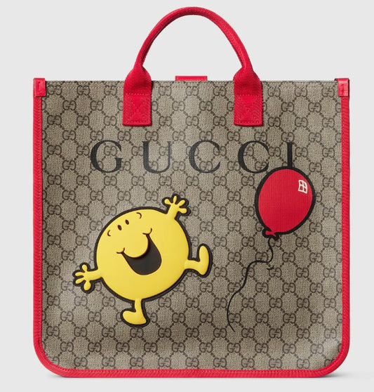 【お取り寄せ】『GUCCI』"Mr. Happy" プリント トートバッグ ID: P10109G