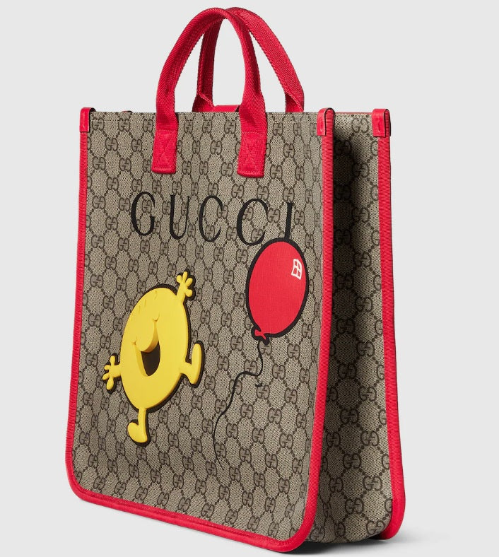 【お取り寄せ】『GUCCI』"Mr. Happy" プリント トートバッグ ID: P10109G