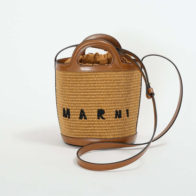 【お取り寄せ】『MARNI』マルニ TROPICALIA ロゴ バスケット バッグ ID: P10110MA