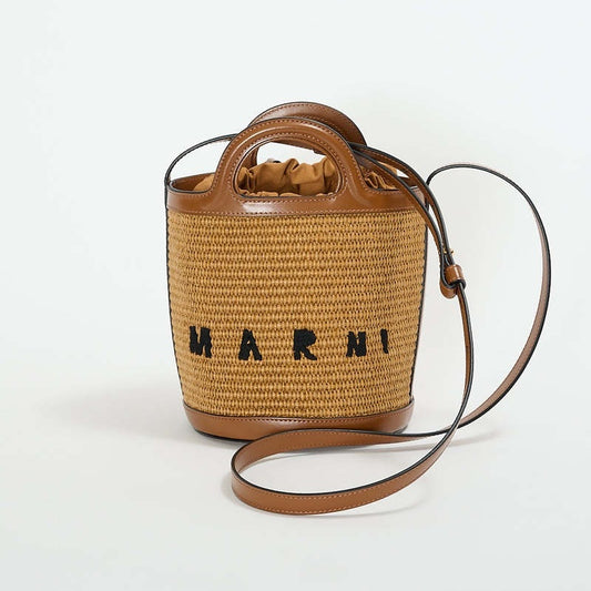 【お取り寄せ】『MARNI』マルニ TROPICALIA ロゴ バスケット バッグ ID: P10110MA