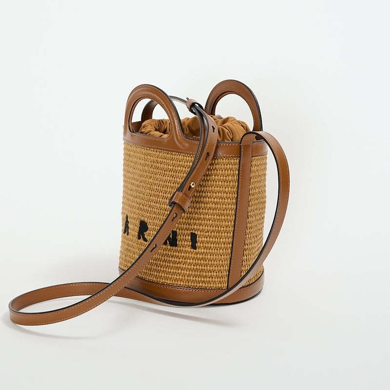 【お取り寄せ】『MARNI』マルニ TROPICALIA ロゴ バスケット バッグ ID: P10110MA
