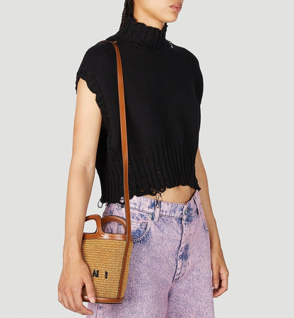 【お取り寄せ】『MARNI』マルニ TROPICALIA ロゴ バスケット バッグ ID: P10110MA