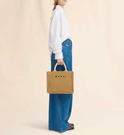 【お取り寄せ】『MARNI』マルニ ロゴ 2WAY トートバッグ ID: P10108MA