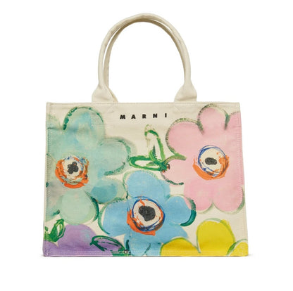 【お取り寄せ】『MARNI』マルニ ロゴ フラワー トートバッグ ID: P10103MA