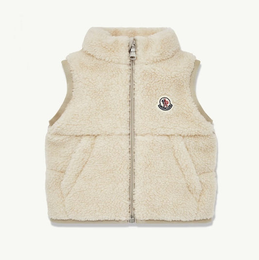 【お取り寄せ】『MONCLER』モンクレール "ERNST" テディ Baby ダウンベスト P10092M