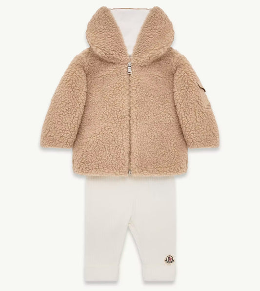 【お取り寄せ】『MONCLER』モンクレール テディパーカー＆レギンス セット P10116M