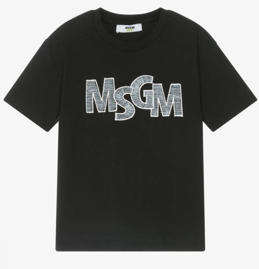 【お取り寄せ】『MSGM』ロゴ プリント Tシャツ  ID: P100061MS