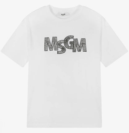 【お取り寄せ】『MSGM』ロゴ プリント Tシャツ  ID: P100060MS