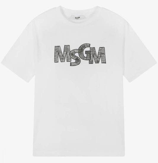 【お取り寄せ】『MSGM』ロゴ プリント Tシャツ  ID: P100060MS